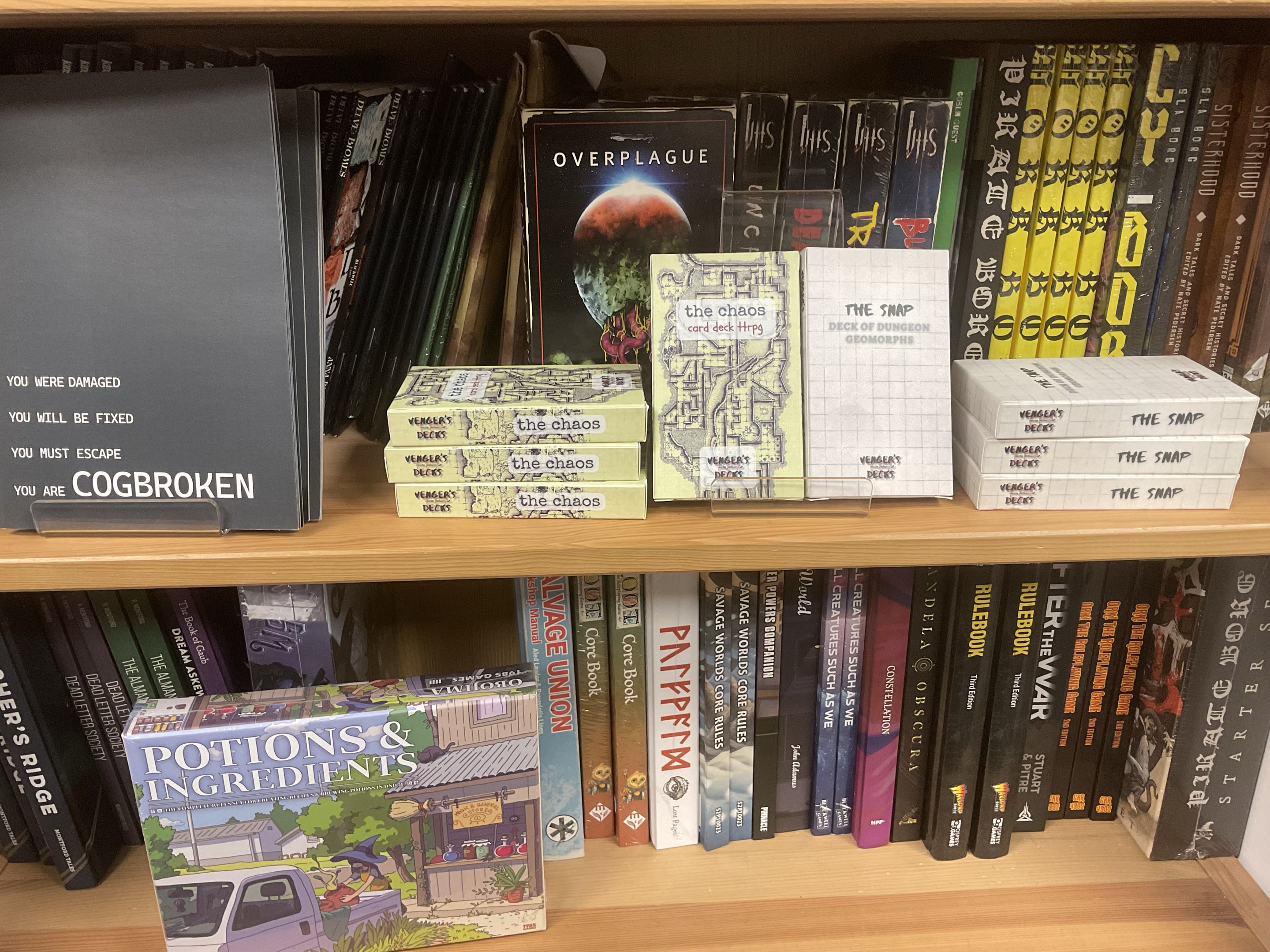 The Chaos TTRPG Wholesale On A Shelf