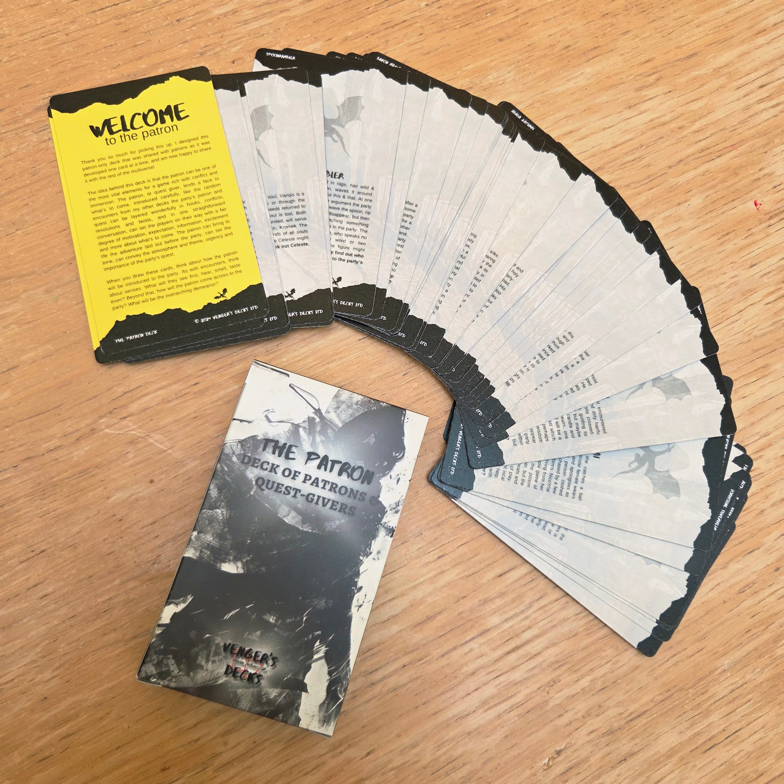 The Patron | Deck of 50 NPCs and Quest-Givers
