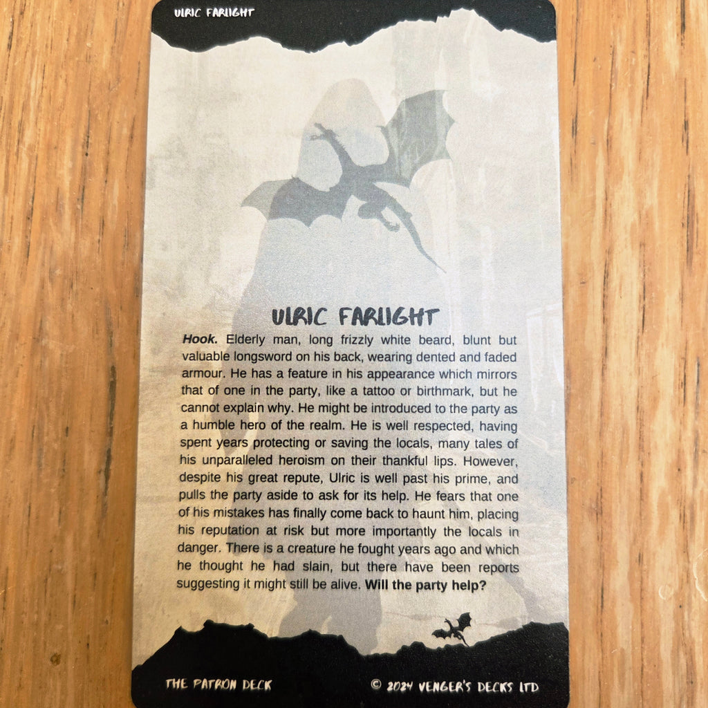 The Patron | Deck of 50 NPCs and Quest-Givers