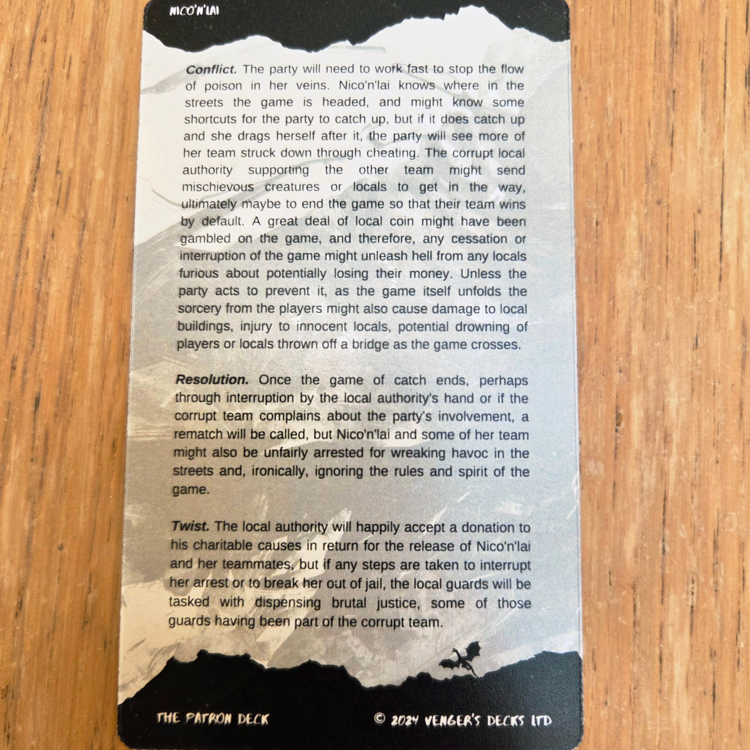 The Patron | Deck of 50 NPCs and Quest-Givers