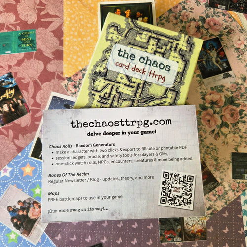 The Chaos Card Deck TTRPG | Card-Based Tabletop RPG | Free Rules Online