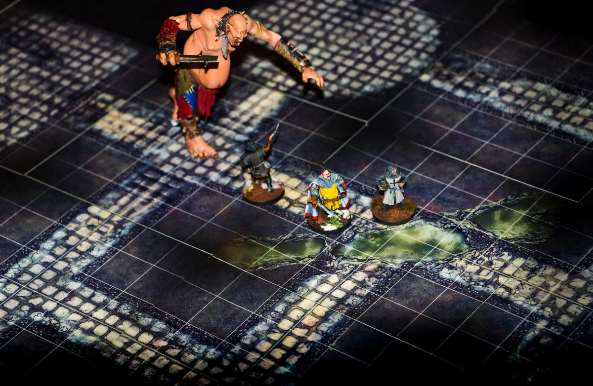 The Caverns | Modular OSR Dungeon Tiles & Encounter Decks