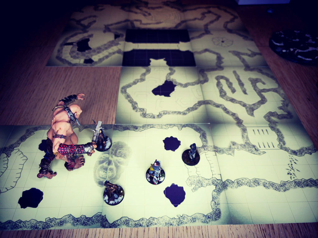 The Caverns | Modular OSR Dungeon Tiles & Encounter Decks