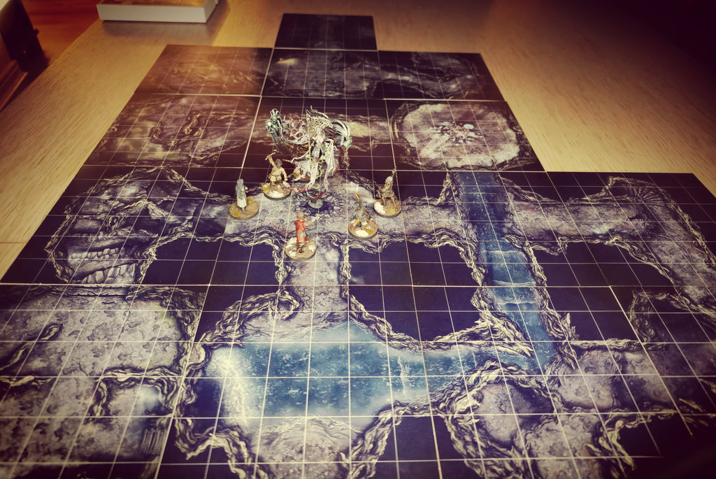 The Caverns | Modular OSR Dungeon Tiles & Encounter Decks