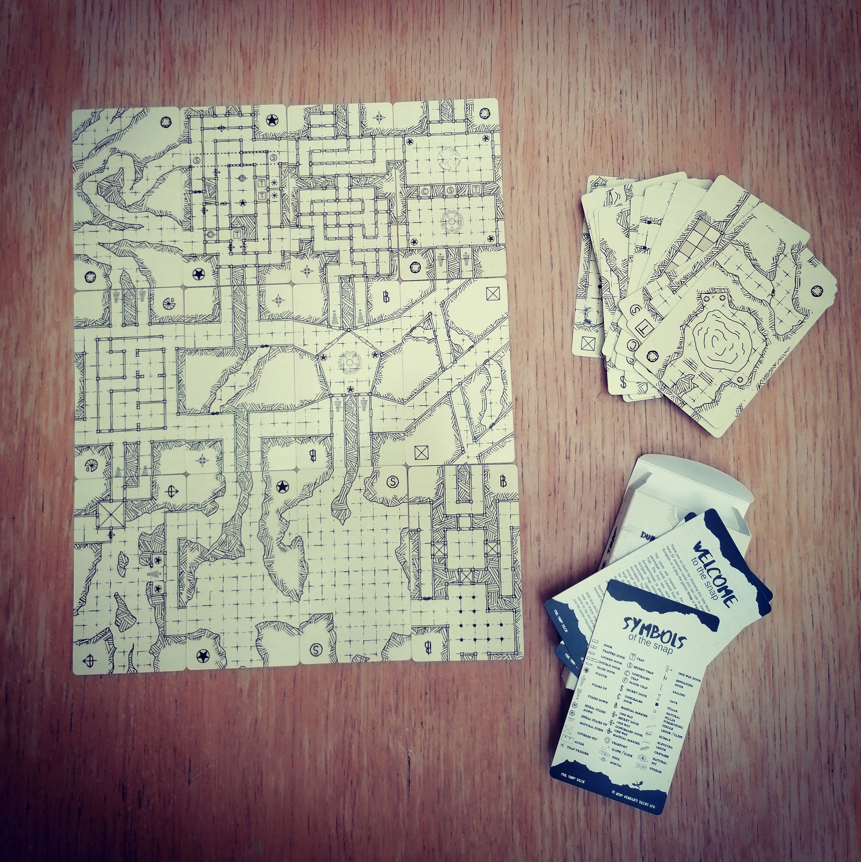 The Snap | Deck of 52 Dungeon Geomorphs
